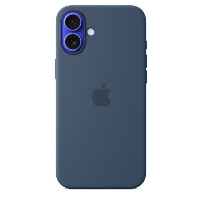 APPLE Coque en silicone avec MagSafe pour iPhone 16 Plus Denim 