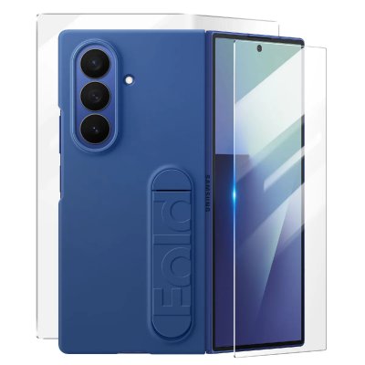 SAMSUNG Coque en silicone avec support  Galaxy Z Fold 7 - Blue