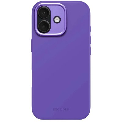 DECODED Coque en Silicone pour iPhone 17 Antimicrobienne Compatible MagSafe Violet