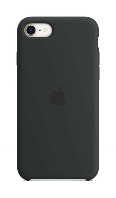 APPLE Coque en silicone pour iPhone SE 3&egrave;me g&eacute;n&eacute;ration Minuit