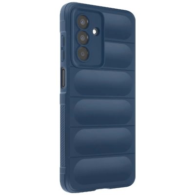AVIZAR Coque en Silicone pour Samsung Galaxy A17 Design Textur&eacute; en Relief Soft-Touch Bleu