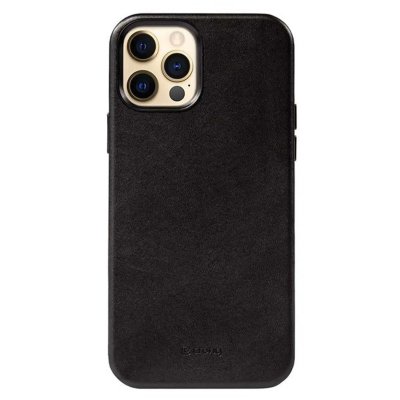 Coque Essential Cover pour iPhone 12 Pro Max en Cuir &Eacute;cologique Noir - Neuf