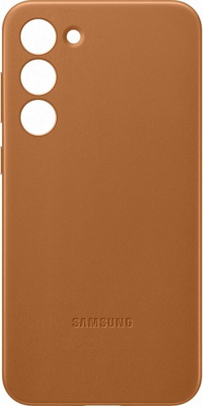 SAMSUNG Coque et &eacute;tui t&eacute;l&eacute;phone mobile  Coque en cuir S23+ Beige