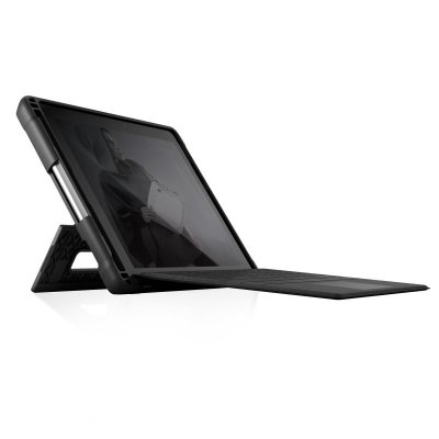 NON RENSEIGNE Coque folio renforc&eacute;e compatible surface go - stm - dux - noir