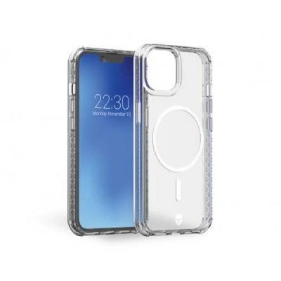 FORCE CASE Coque  iPhone 14 Air Magsafe transparent Blanc 