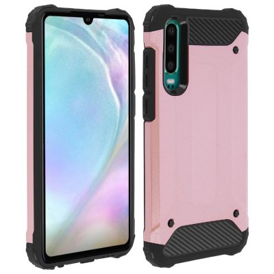 AVIZAR Coque Huawei P30 Protection Hybride Antichoc - Rose Gold 