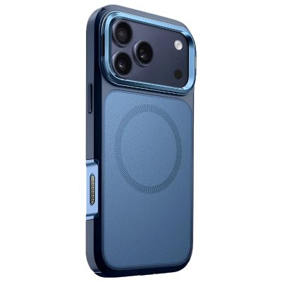 I BLASON Coque Int&eacute;grale pour iPhone 17 Pro Max MagSafe Antichocs 6m avec Support Bleu