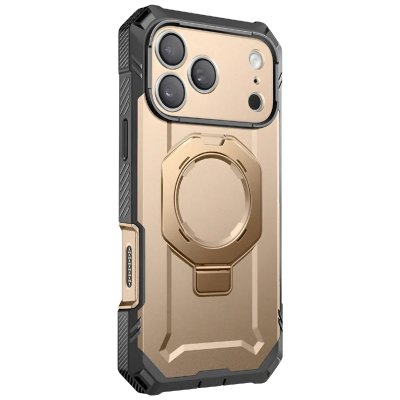 SUPCASE Coque Int&eacute;grale pour iPhone 17 Pro Max MagSafe S&eacute;rie Unicorn Beetle Grip Pro Dor&eacute;e