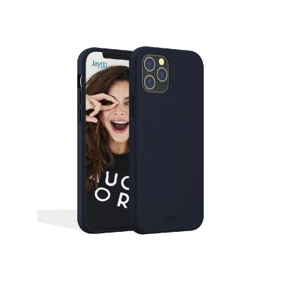 JAYM Coque iPhone 12 Pro Max Silicone Bleu