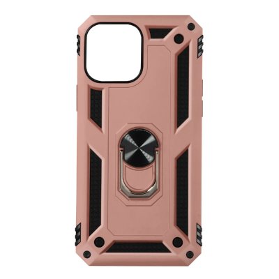 AVIZAR Coque iPhone 13 Pro Antichoc Hybride Bague Support Vid&eacute;o rose gold