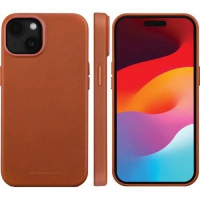 DBRAMANTE1928 Coque iPhone 15 Compatible MagSafe Roskilde Tan  - Neuf