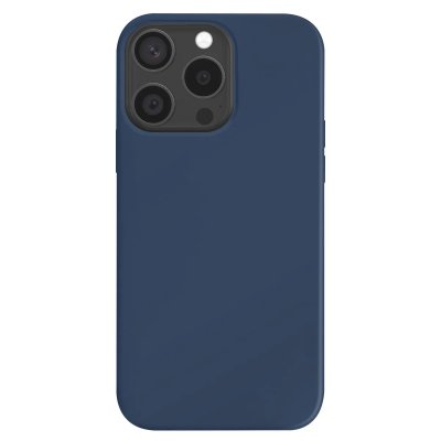 JAYM Coque iPhone 15 Pro - Silicone - Bleu