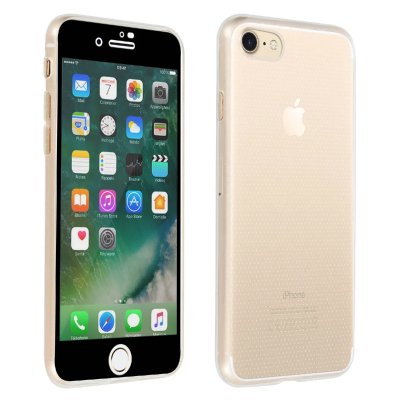 AVIZAR Coque iPhone SE 2022 / 2020 et 8 / 7 Silicone + Film Ecran Verre Tremp&eacute; - Noir