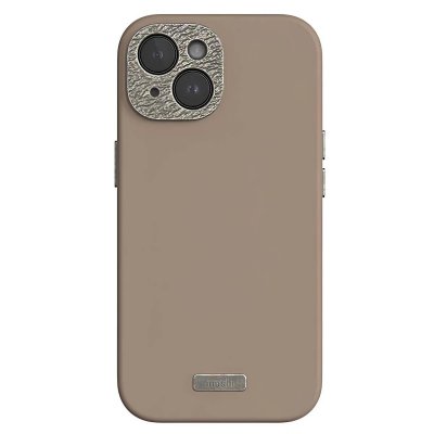 MOSHI Coque MagSafe iPhone 15 en Cuir Ecologique mod&egrave;le Napa Antichoc Ultra El&eacute;gant Marron
