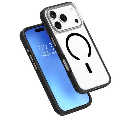 FORCE CASE Coque MagSafe iPhone 17 Pro Max Mod&egrave;le Air Xtrem Renforc&eacute; 4m Noir