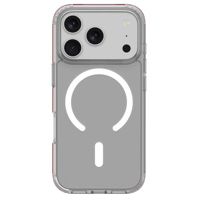 JUST IN CASE Coque MagSafe iPhone 17 Pro Max S&eacute;rie KickImpact Case Coins Renforc&eacute; Transparent