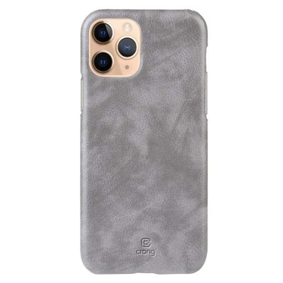 CRONG Coque MagSafe pour iPhone 11 Pro en Cuir &Eacute;cologique Gris - Neuf
