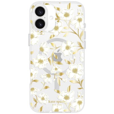 KATE SPADE Coque MagSafe pour iPhone 16 Motif Sunshine Floral Antichoc Transparent