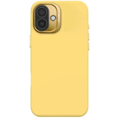 DECODED Coque MagSafe pour iPhone 16 Plus en Silicone Antimicrobienne Jaune