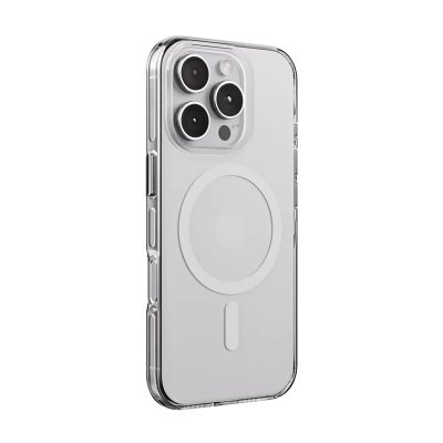 CRONG Coque MagSafe pour iPhone 16 Pro Max avec aimants N52 Transparent - Neuf