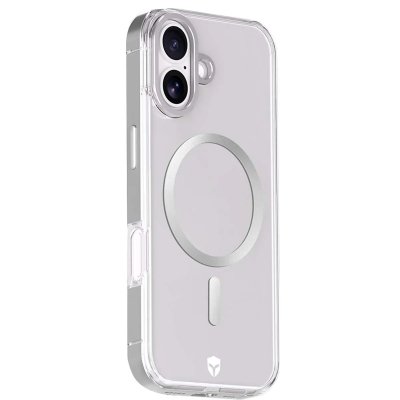 BIGBEN CONNECTED Coque METAL MagSafe pour iPhone 17 Antichoc 2m Contour M&eacute;tal Gris