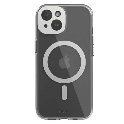 MOSHI Coque pour Apple iPhone 15 MagSafe Anti-jaunissement Argent - Neuf