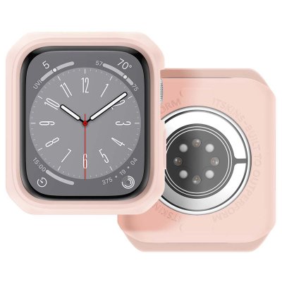 ITSKINS Coque pour Apple Watch 7/8/9 38-40-41 mm Renforc&eacute;e Spectrum R Solid Rose