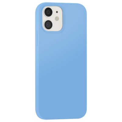 Coque pour iPhone 12 / 12 Pro Edition Color Skin en TPU avec Int&eacute;rieur Doux Bleu clair