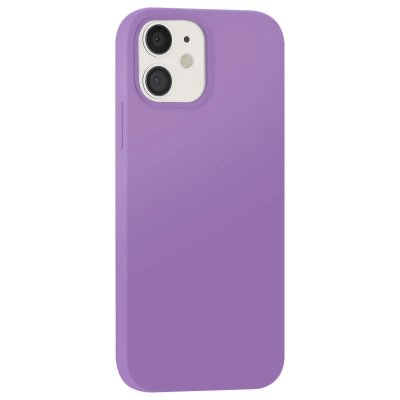 Coque pour iPhone 12 / 12 Pro Edition Color Skin en TPU avec Int&eacute;rieur Doux Violet clair