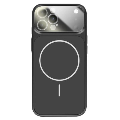 AVIZAR Coque pour iPhone 12 Pro Compatible MagSafe Finition AG Glass Mate Noir