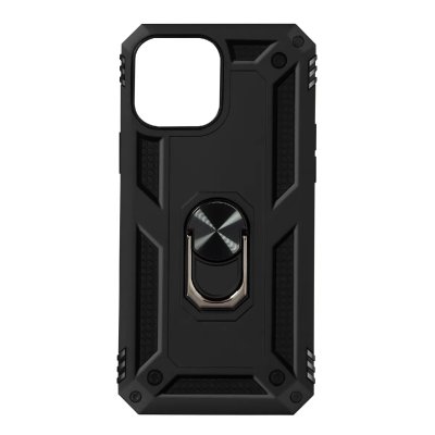 AVIZAR Coque pour iPhone 13 Pro Antichoc Bi-mati&egrave;re Bague Support Vid&eacute;o Noir