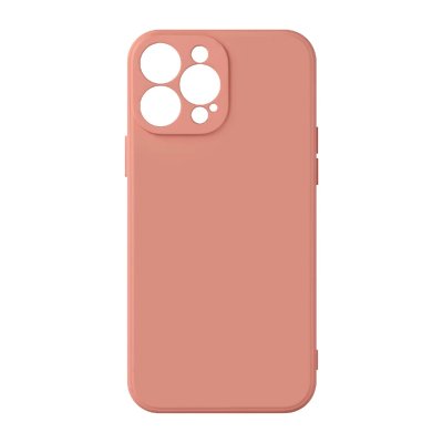 AVIZAR Coque pour iPhone 13 Pro Max Silicone Semi-Rigide avec Finition Soft Touch Rose 