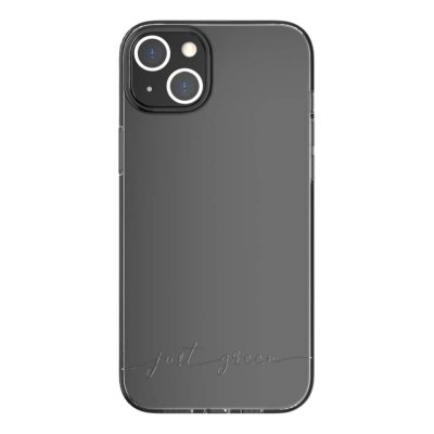 JUST GREEN Coque pour iPhone 14 Plus Recyclable Biod&eacute;gradable transparent