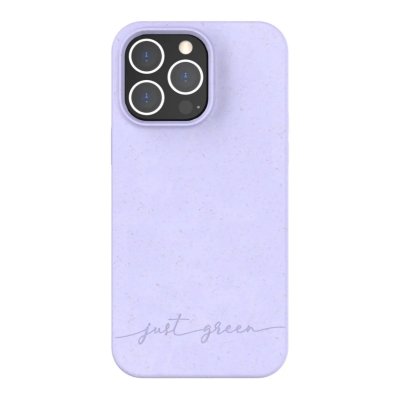 JUST GREEN Coque pour iPhone 14 Pro Max Recyclable Biod&eacute;gradable lavande