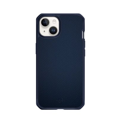 ITSKINS Coque pour iPhone 14 Renforc&eacute;e Ballistic Nylon R Bleu