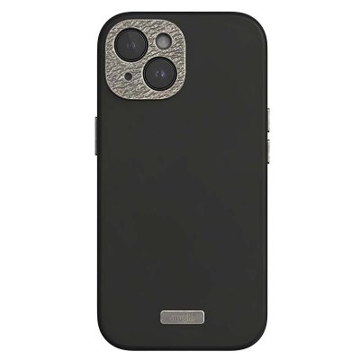 MOSHI Coque pour iPhone 15 MagSafe Antichocs avec Contour de Protection Cam&eacute;ra Noir / Argent