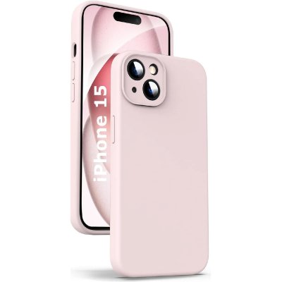 LITTLE BOUTIK Coque Pour Iphone 15 Silicone Rose &reg;