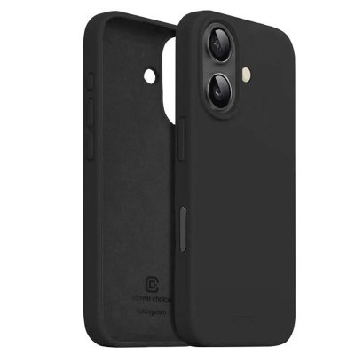 CRONG Coque pour iPhone 16 Plus MagSafe en Silicone Souple Antichocs  Noir