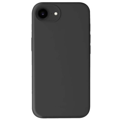 CRONG Coque pour iPhone 16e MagSafe en Silicone Souple Antichocs  Noir
