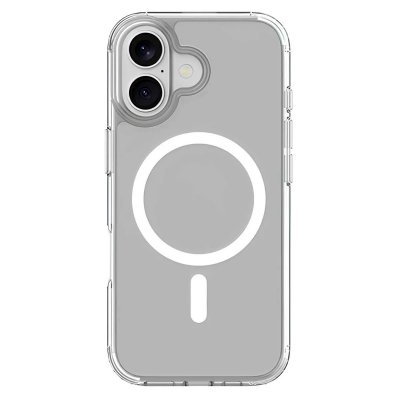 JUST IN CASE Coque pour iPhone 17 MagSafe en TPU Renforc&eacute; S&eacute;rie KickImpact Transparent