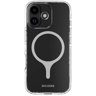 DECODED Coque pour iPhone 17 MagSafe Hybride S&eacute;rie DropTec Antichocs Transparent