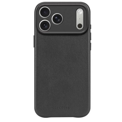 DECODED Coque pour iPhone 17 Pro MagSafe en Cuir Antichocs  Noir