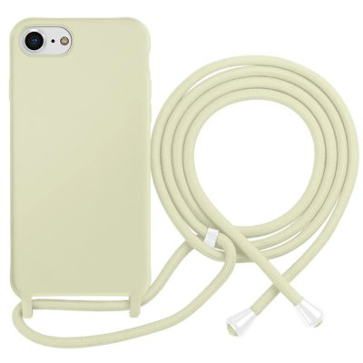 MOXIE Coque pour iPhone 7 / 8 en TPU Premium Color Lace avec Cordon Tour de Cou Vert p&acirc;le