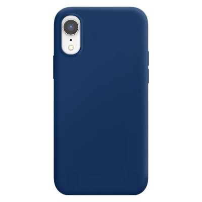 MOXIE Coque pour iPhone XR Edition Color Skin en TPU avec Int&eacute;rieur Doux Bleu marine