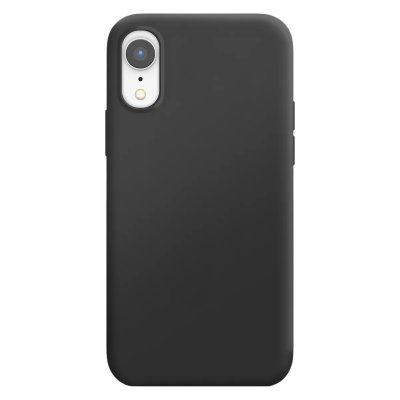 MOXIE Coque pour iPhone XR Edition Color Skin en TPU avec Int&eacute;rieur Doux Noir