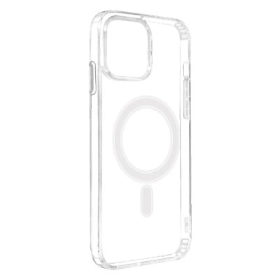 AVIZAR Coque Pour Magsafe Pour Iphone 11 Cercle Magn&eacute;tique Rigide Transparent