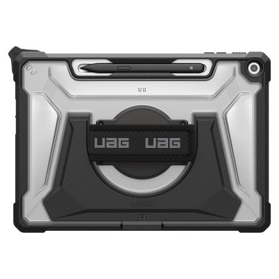 UAG Coque pour Microsoft Surface Pro 12 Plasma avec Poign&eacute;e Rotative et Support Noir transparent - Neuf