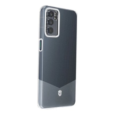 FORCE CASE Coque pour Oppo Reno 6 5G Syst&egrave;me Tryax Anti-chutes 1m Pure Transparent