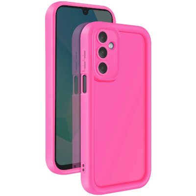 AVIZAR Coque pour Samsung Galaxy A16 Silicone Soft Touch Bordures Sur&eacute;lev&eacute;es Fuchsia