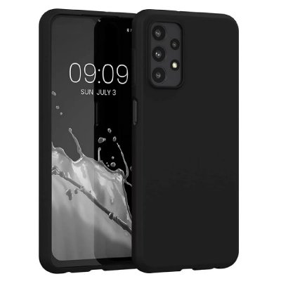 HTDMOBILES Coque Pour Samsung Galaxy A23 4g / 5g - Housse Etui Silicone Gel Fine + Film Ecran - Noir